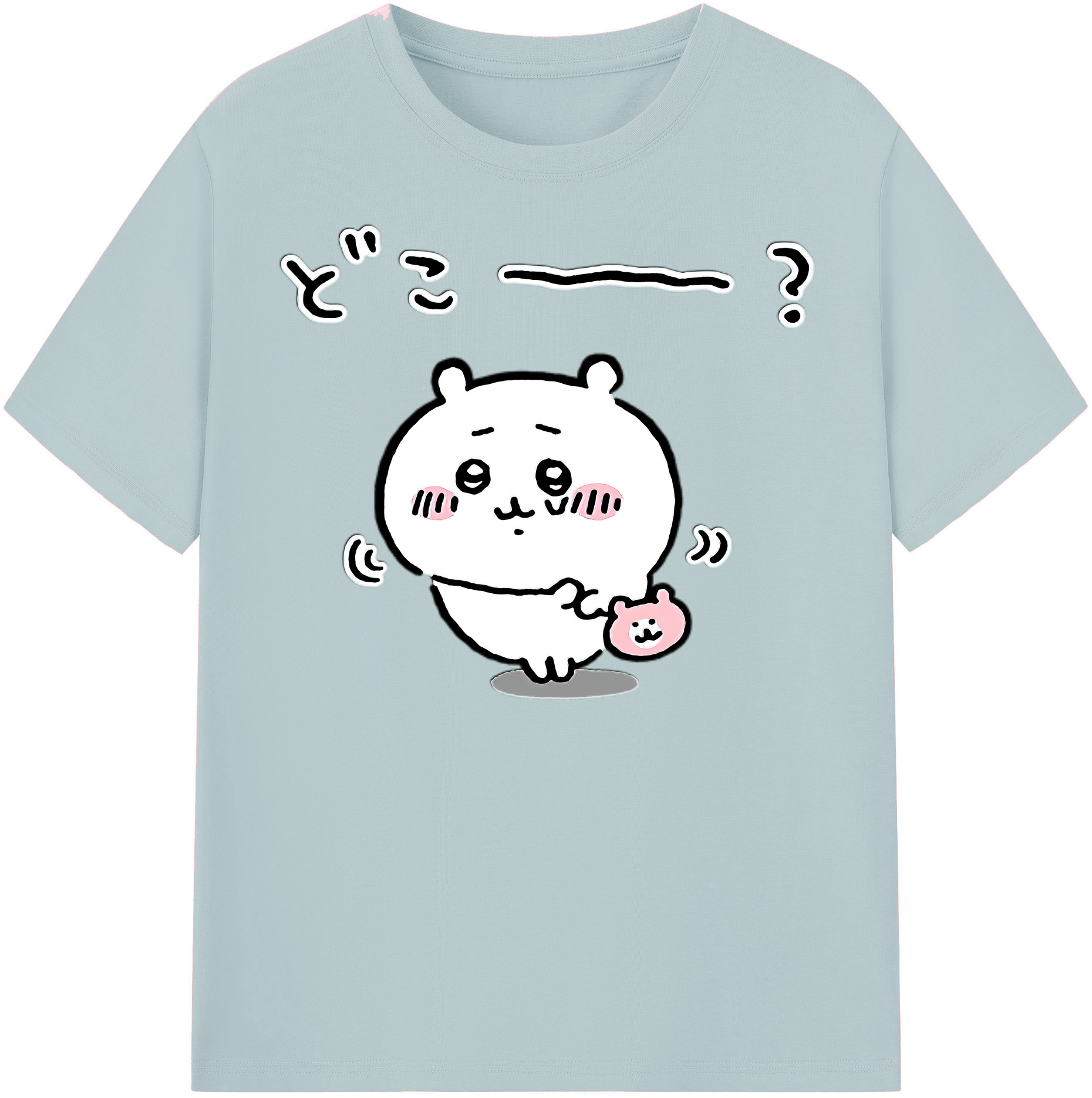 （画像用） ちいかわ ちいかわ Chii-kawa chiikawa 綿100％半袖Tシャツ（フロントプリント）